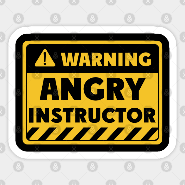 Angry instructor Sticker by EriEri